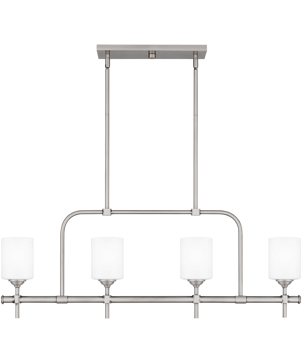 Aria 4-light Island Light Antique Polished Nickel