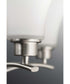 Joy 3-Light Etched Glass Traditional Bath Vanity Light Brushed Nickel