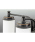 Glide 4-Light Etched Opal Glass Coastal Bath Vanity Light Rubbed Bronze