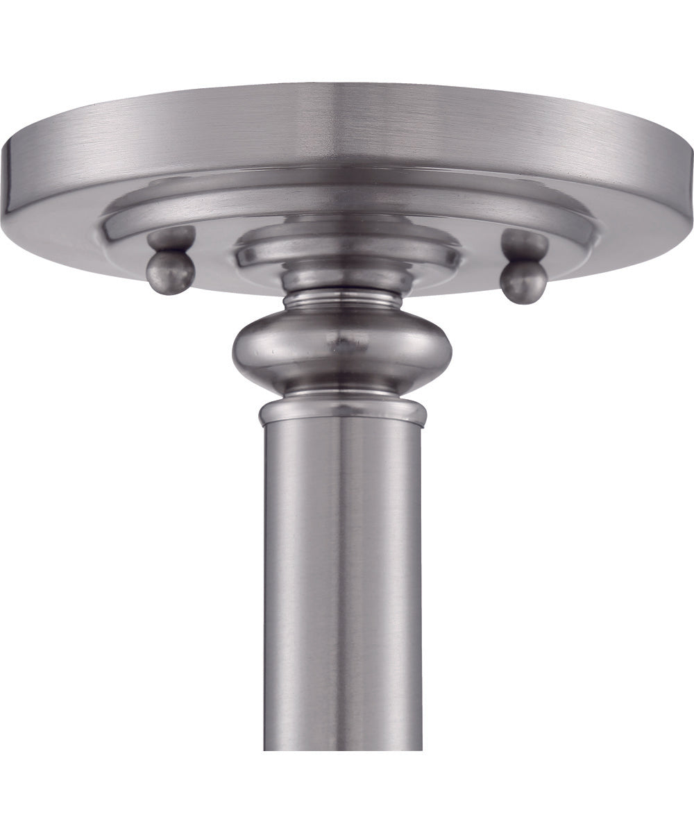 Dardyn 3-Light Convertible Semi Flush Brushed Polished Nickel