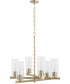 Tamara Day's Mercier 6-light Chandelier Aged Brass