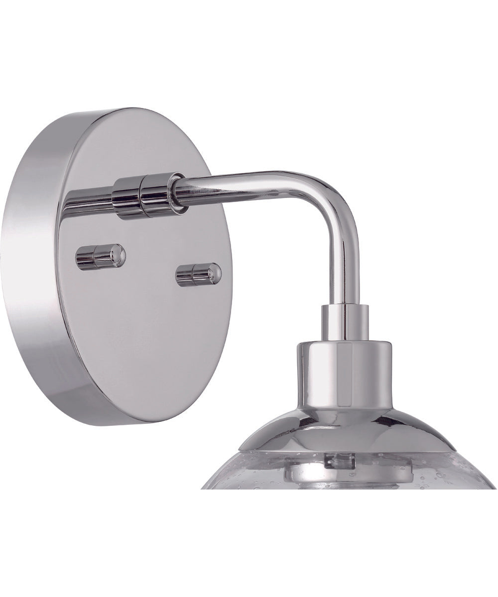 Que 1-Light Wall Sconce Chrome