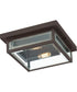 Westover 2-light Flush Mount Western Bronze