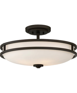 Cadet Large 4-light Semi Flush Mount Old Bronze