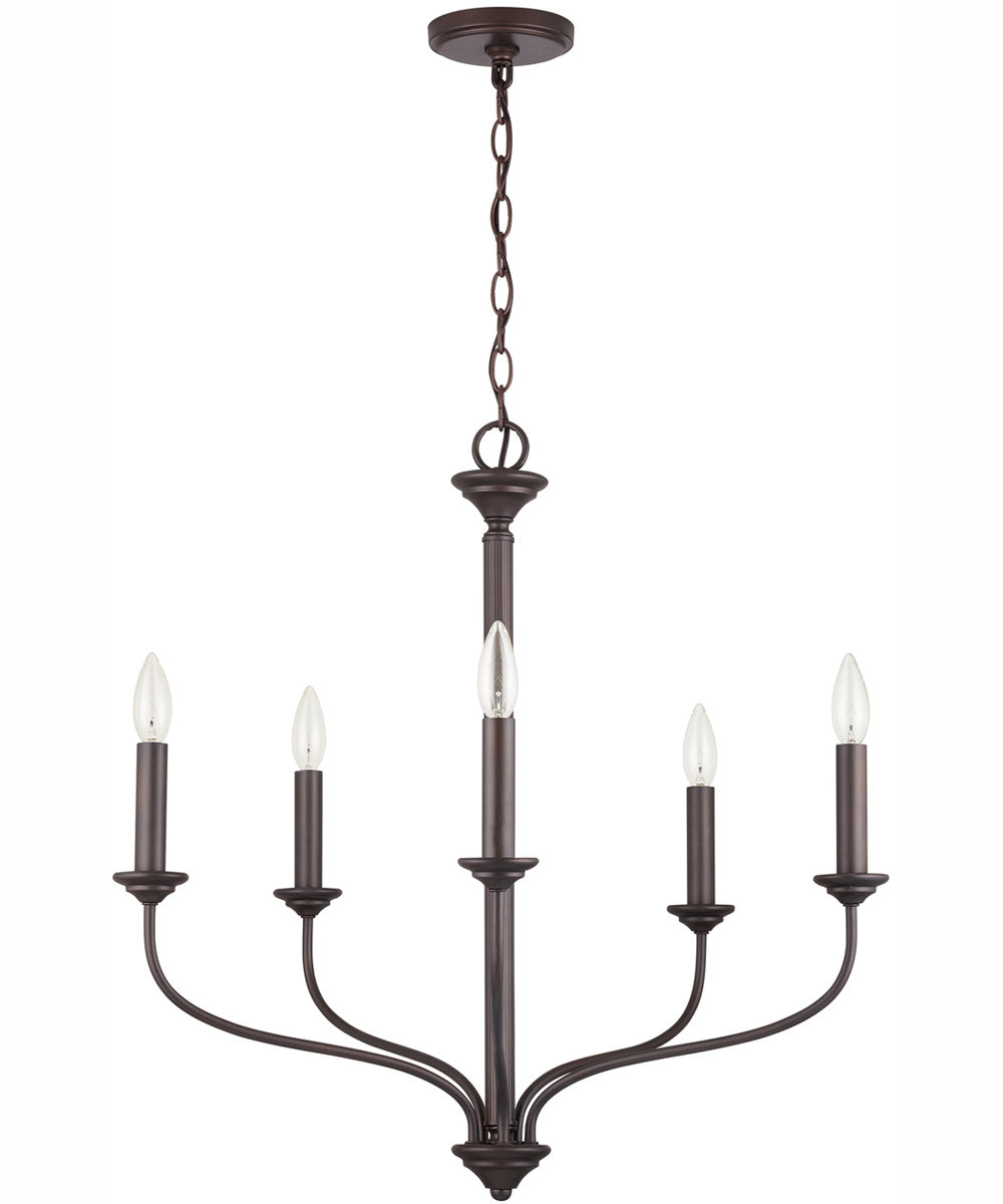 Crete 5-Light Chandelier Old Bronze