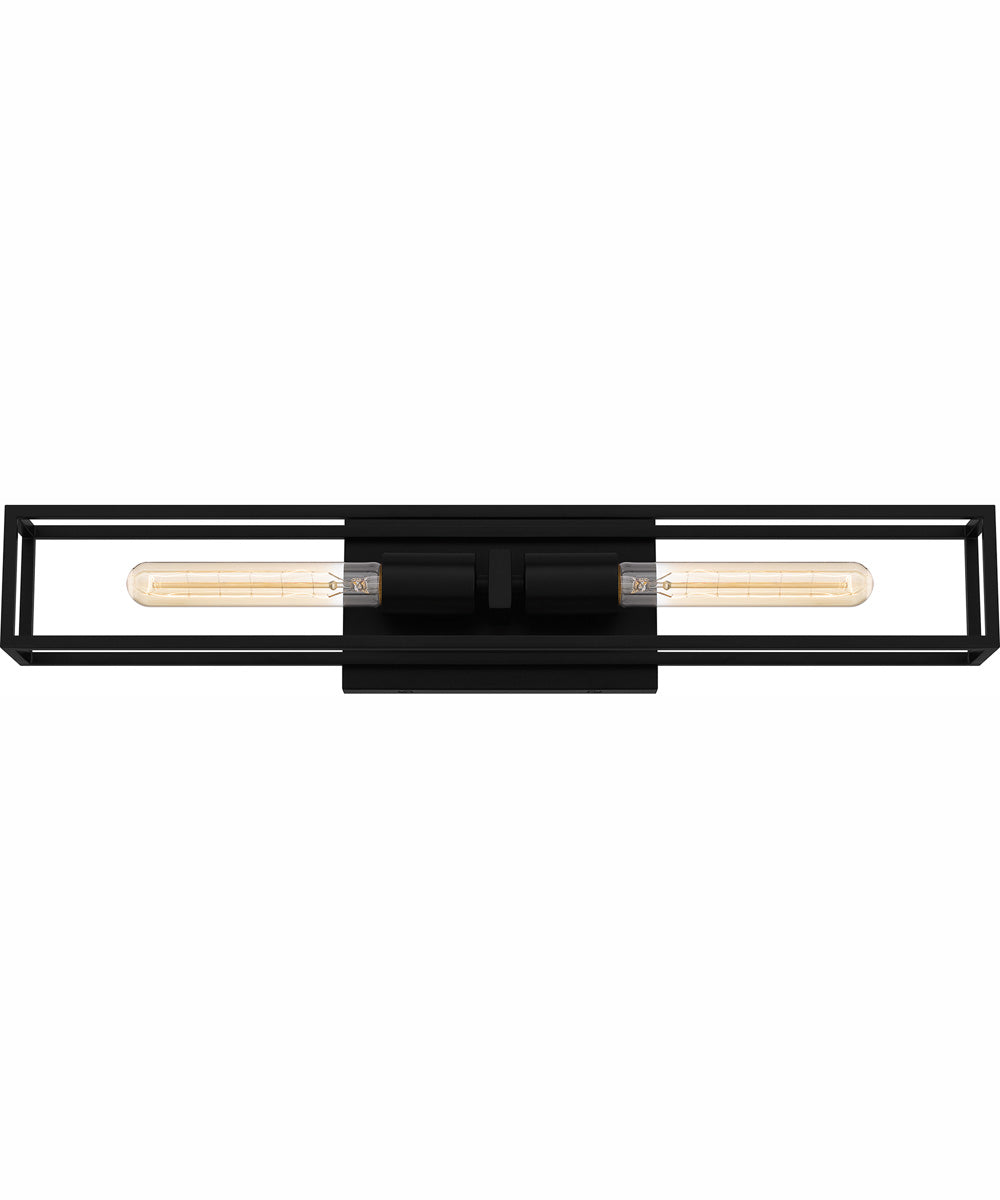 Leighton Medium 2-light Bath Light Matte Black