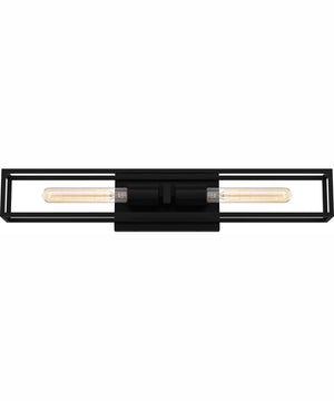 Leighton Medium 2-light Bath Light Matte Black