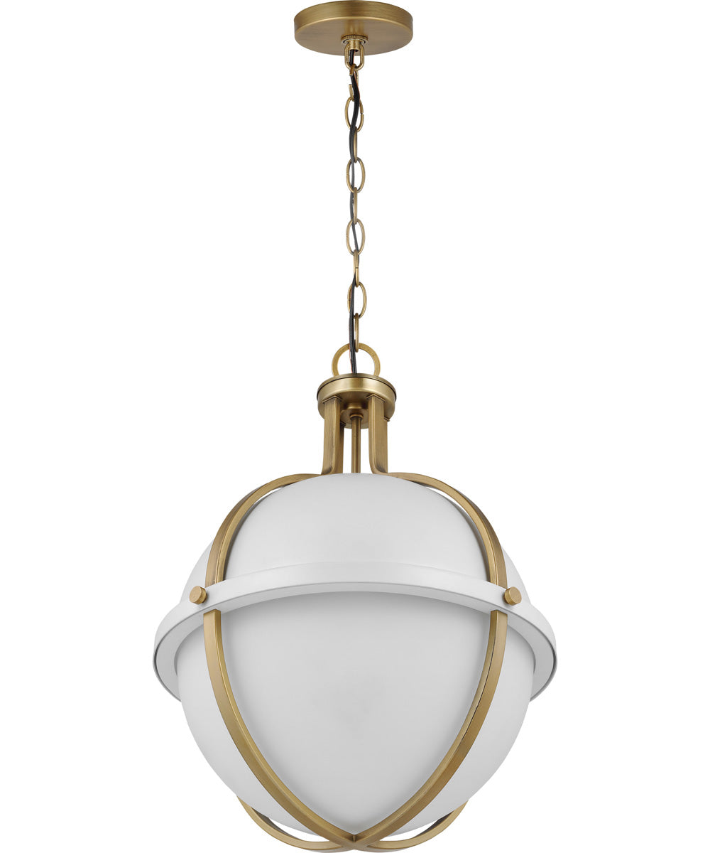 Lincoln 1-Light Pendant Matte White