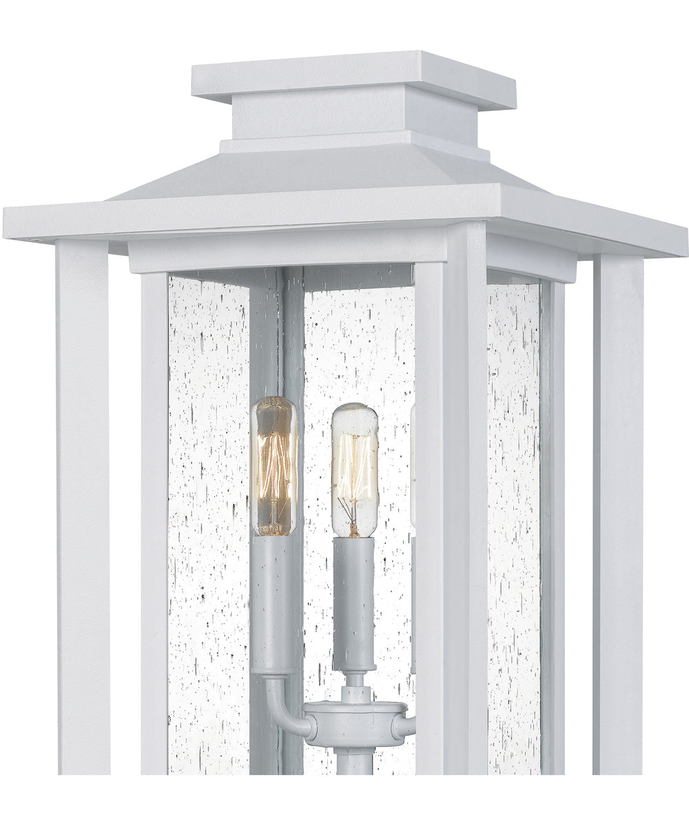Wakefield 3-light Outdoor Post Light  Coastal Armour White Lustre