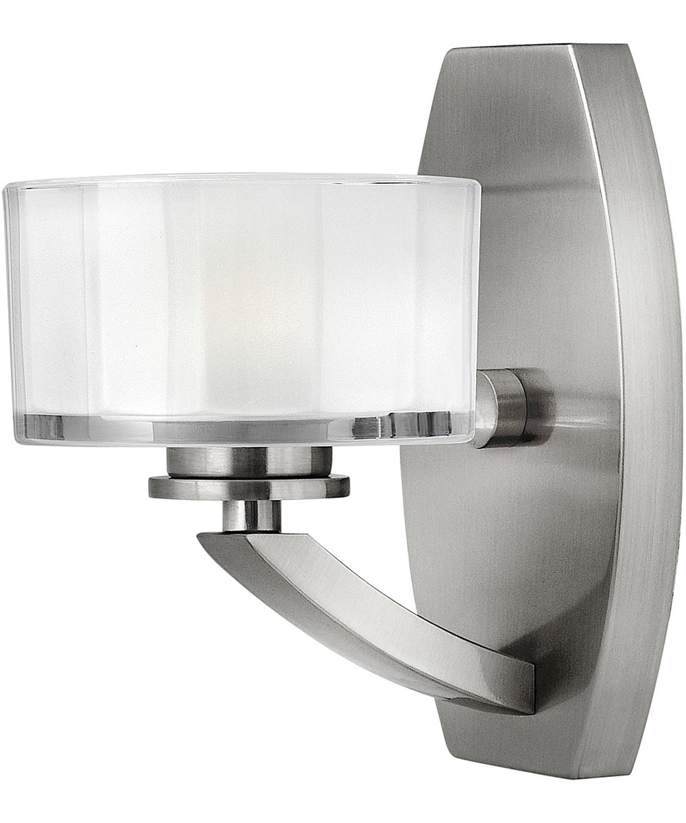 Meridian 1-Light LED Single Light Vanity in Brushed Nickel