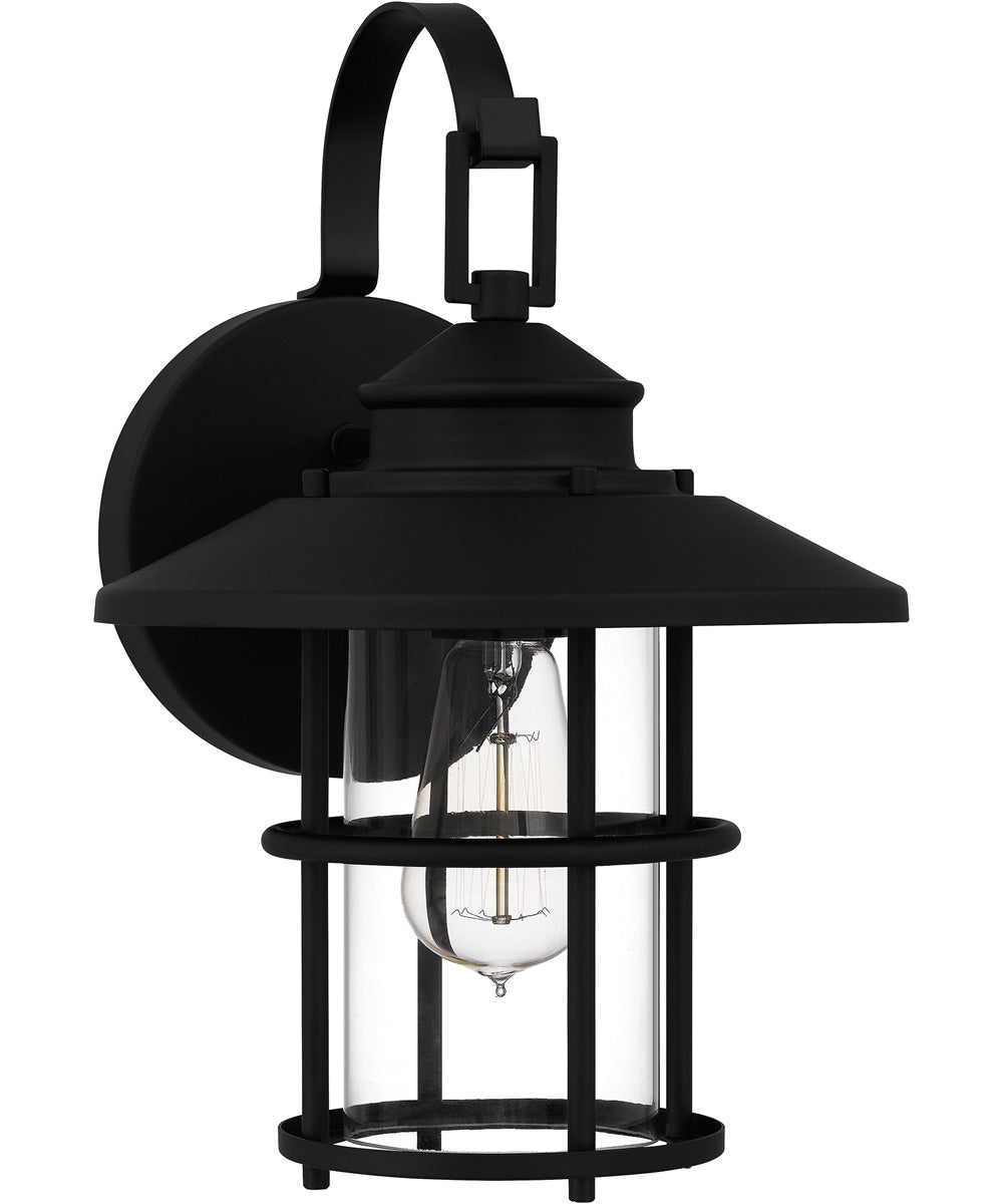 Lombard Medium 1-light Outdoor Wall Light  Coastal Armour Aluminum Matte Black