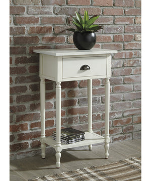 30"H Juinville Accent Table White