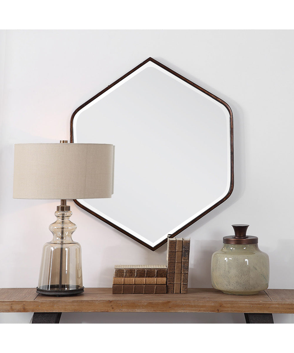 Magda Hexagon Wall Mirror