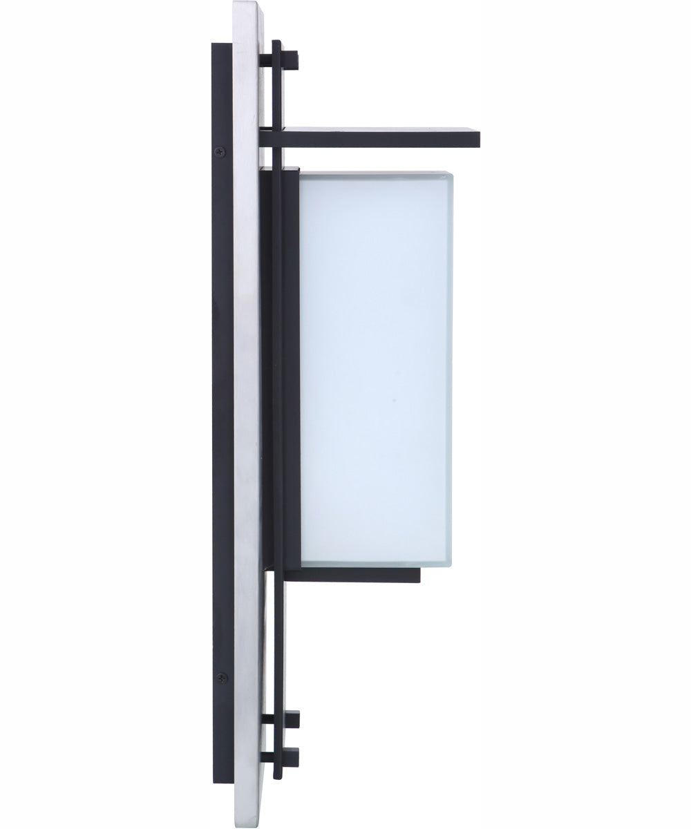 Heights 1-Light Outdoor Wall Lantern Stainless Steel / Midnight