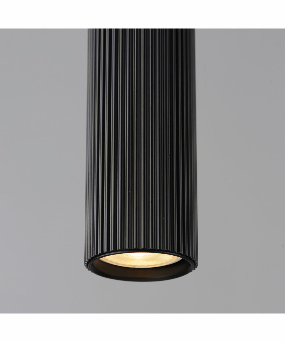 Reeds 1-Light LED Pendant - Stem Hung Black