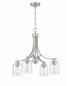 Bolden 4-Light Down Chandelier Brushed Polished Nickel