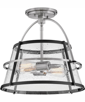 Tournon 2-Light Medium Semi-Flush Mount in Brushed Nickel