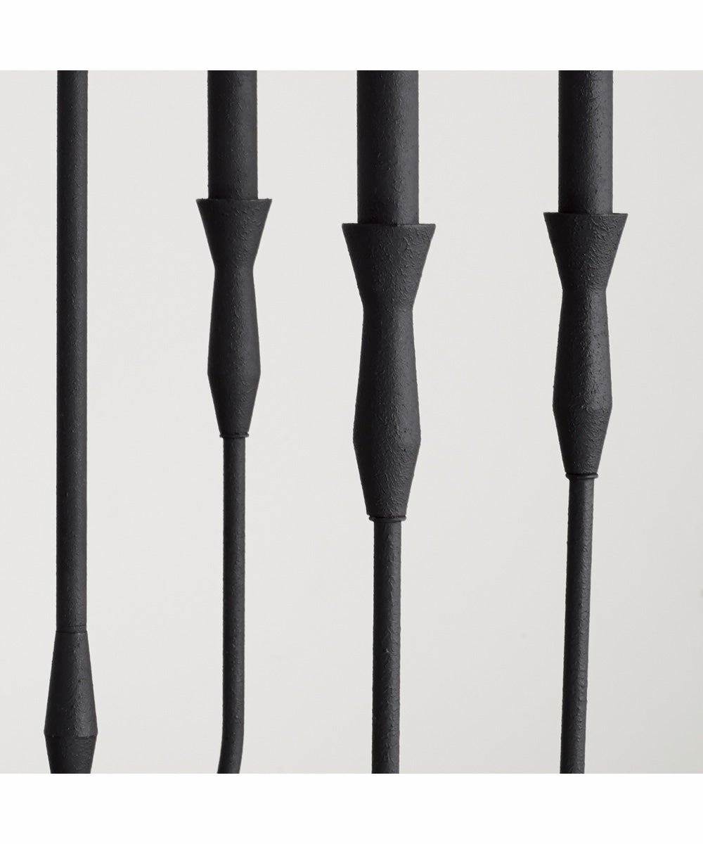 Paloma 6-Light Chandelier Textured Black