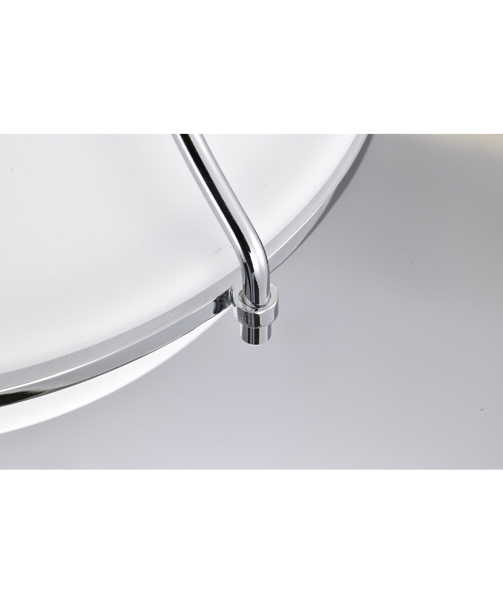 Valdora 1-Light Close-to-Ceiling Polished Nickel