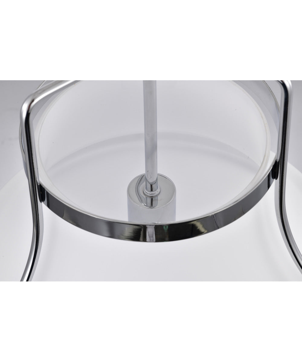 Valdora 1-Light Pendant Polished Nickel