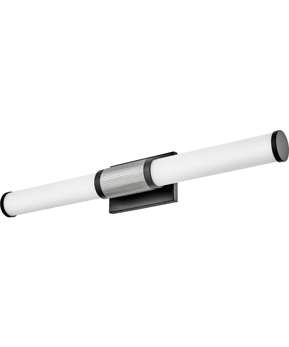 Zevi LED-Light Large LED Vanity in Black with Chrome accents