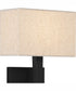 Quoizel Wood Small 1-light Wall Sconce Matte Black