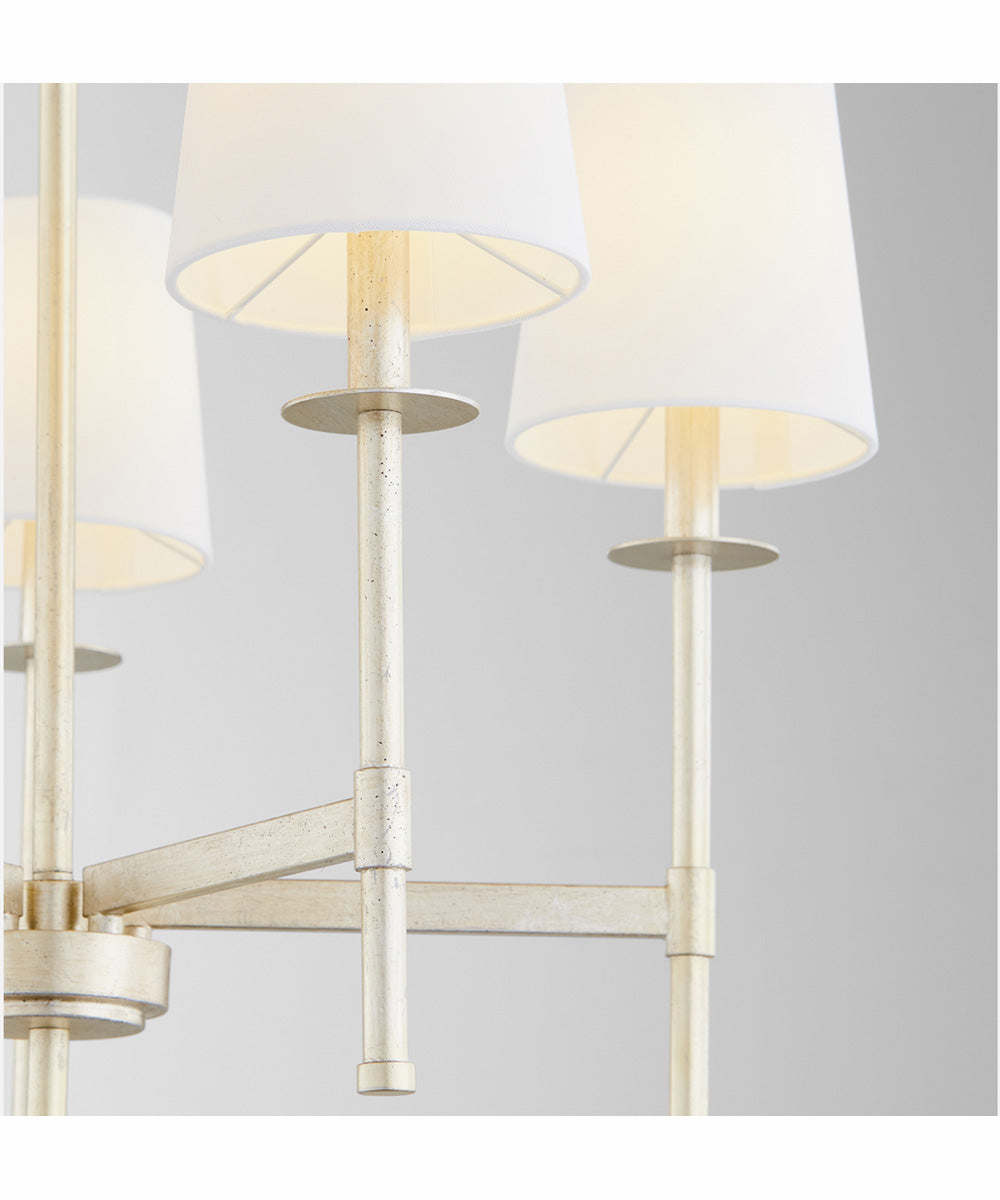 Belshaw 5-light Chandelier Aged Silver Leaf