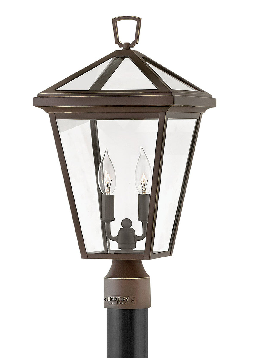 20"H Alford Place 2-Light Outdoor Pier Post Light in Oil Rubbed Bronze
