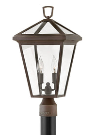 20"H Alford Place 2-Light Outdoor Pier Post Light in Oil Rubbed Bronze