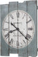 30"H Mack Road Wall Clock Hand Painted Antique Blue