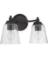 Tyler 2-Light Bath Vanity Light Flat Black