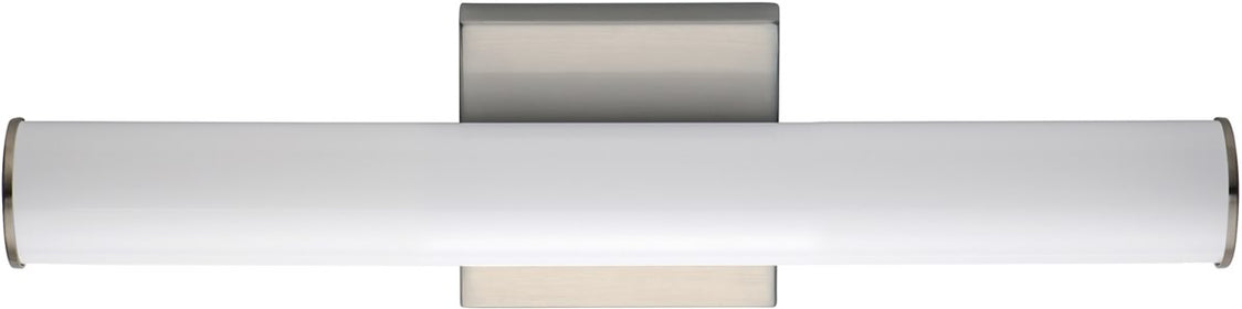 18"W Rail LED Bath Vanity Satin Nickel