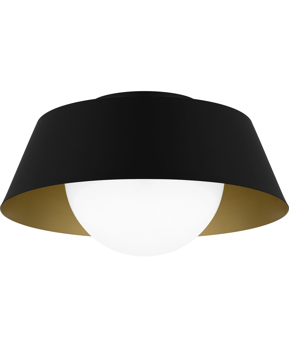 Quoizel Flush Mount Medium 1-light Flush Mount Matte Black