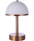 1-Light Touch Table Lamp Satin Brass