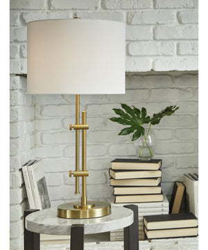 Baronvale Metal Table Lamp (1/CN) Brass
