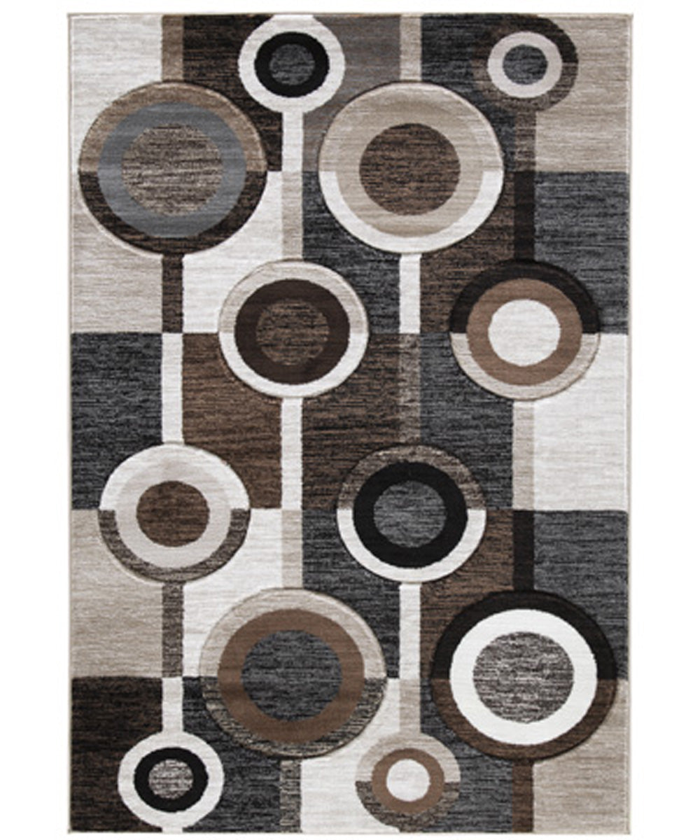 5'x7' Guintte Medium Rug Black/Brown/Cream