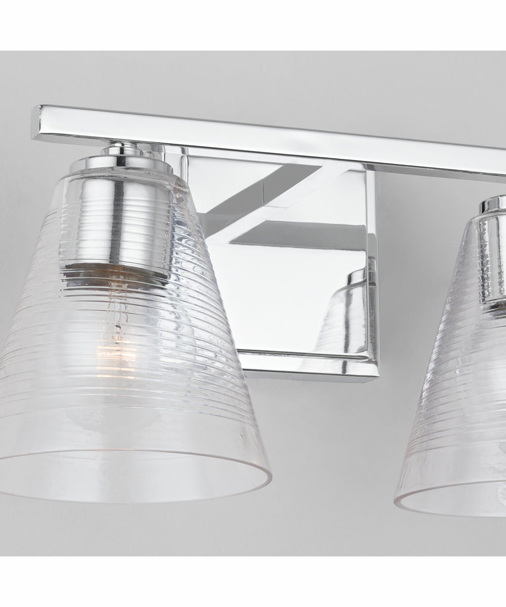 Layla 2-Light Vanity Chrome