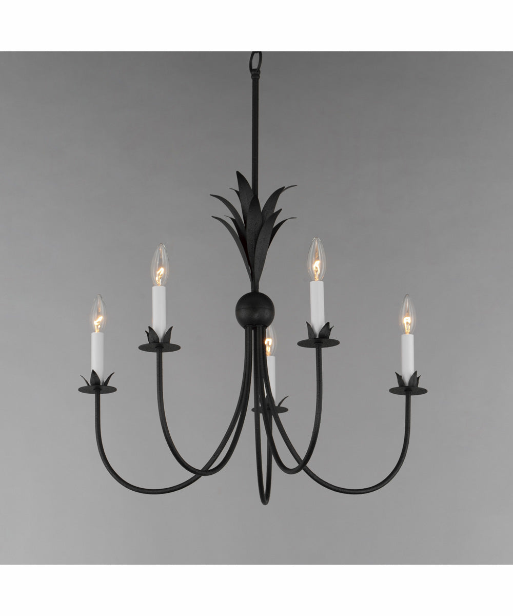 Paloma 5-Light Chandelier Anthracite