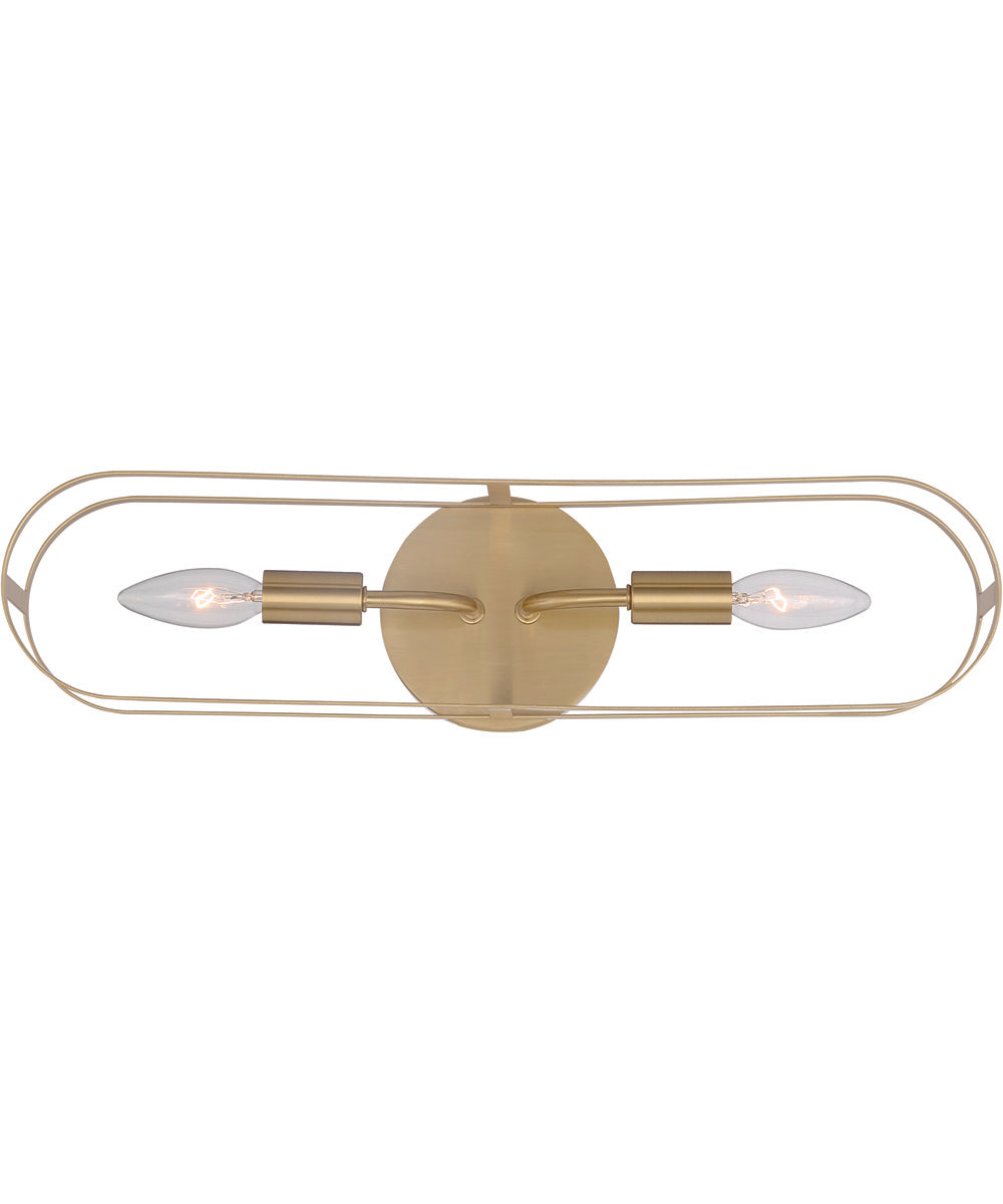 Mindful 2-Light Vanity Satin Brass