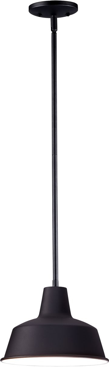 8"W Pier M 1-Light Outdoor Pendant Black