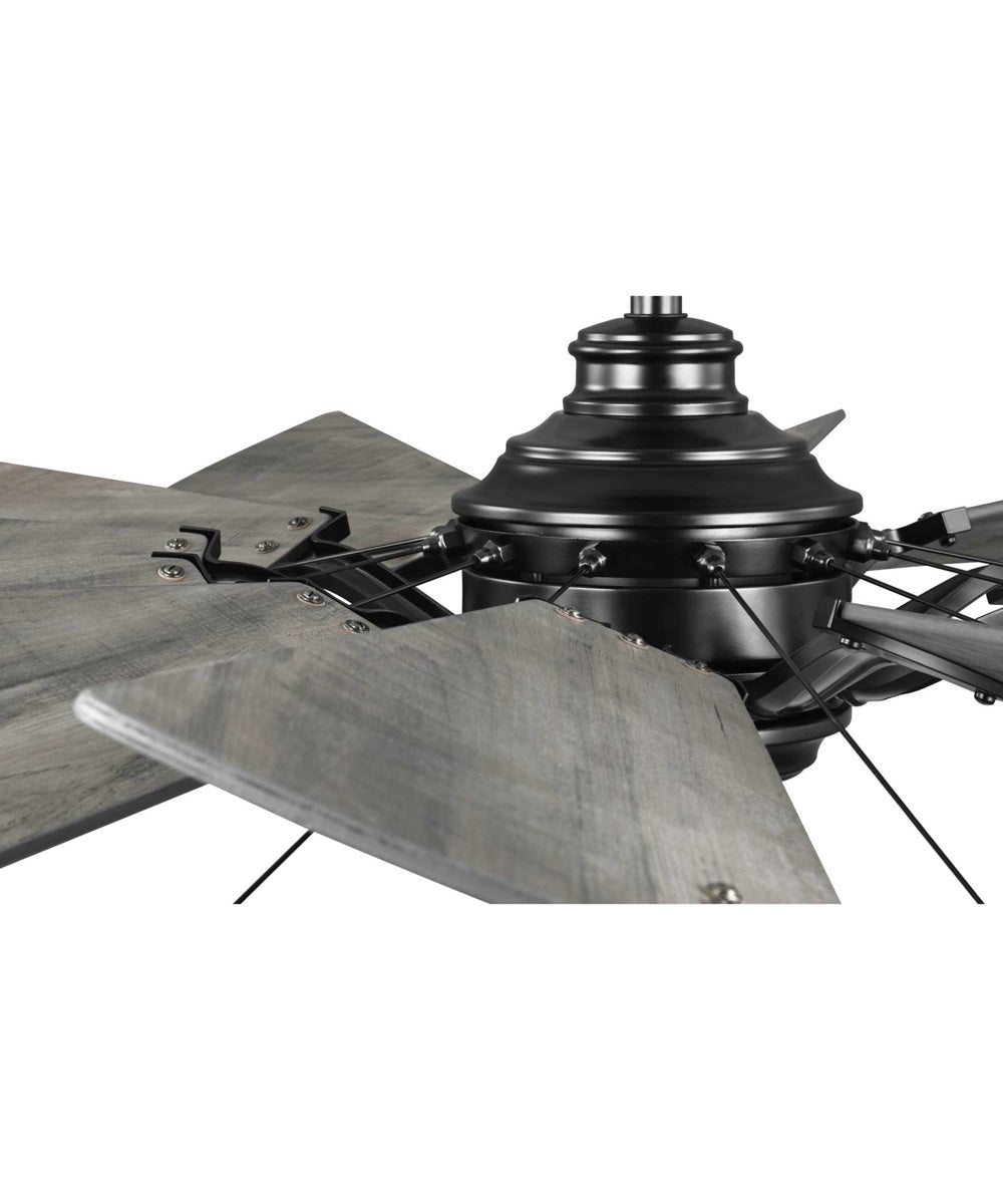 Springer 60-Inch 12-Blade DC Motor Farmhouse Windmill Ceiling Fan Matte Black