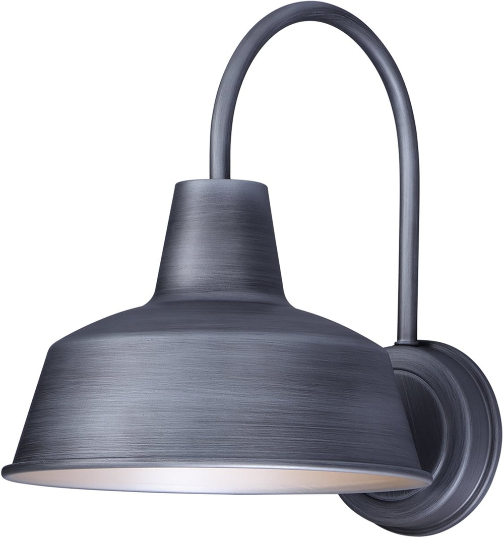 13"H Pier M 1-Light Outdoor Wall Sconce Weathered Zinc