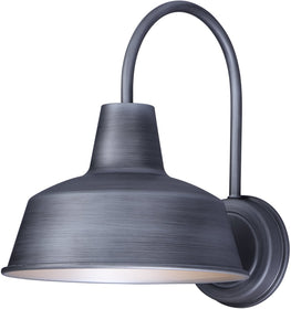13"H Pier M 1-Light Outdoor Wall Sconce Weathered Zinc