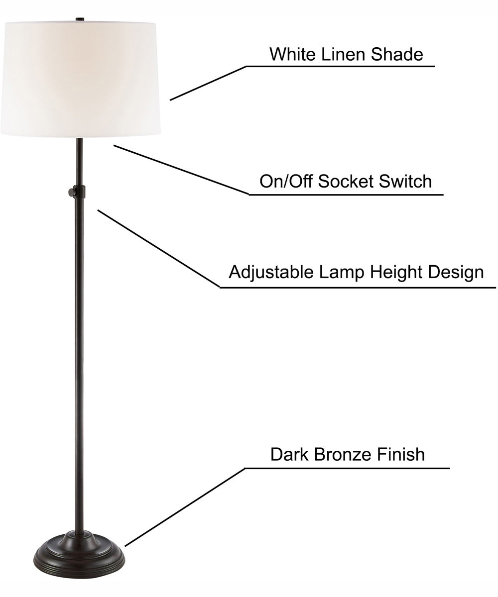 Sandoval 1-Light 3Pcs Floor & Table Lamp Set Orb/White Shade