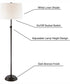 Sandoval 1-Light 3Pcs Floor & Table Lamp Set Orb/White Shade