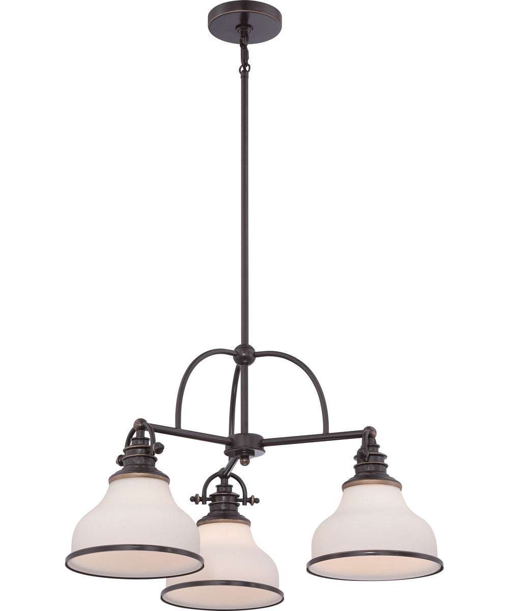 Grant 3-light Chandelier Palladian Bronze