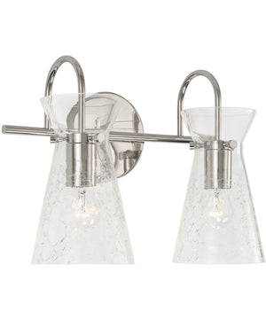 Mila 2-Light Vanity Polished Nickel