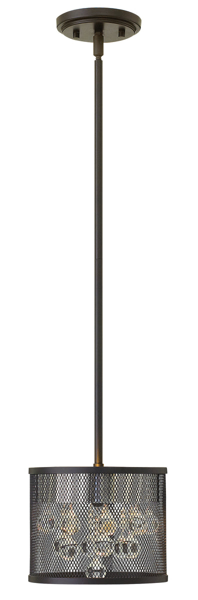 8"W Fiona 2-Light Pendant in Black*