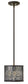 8"W Fiona 2-Light Pendant in Black*