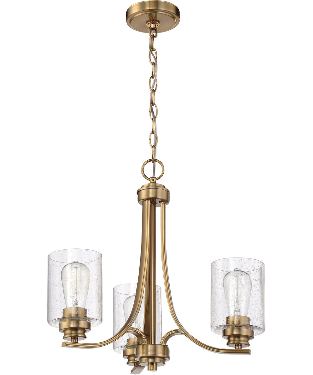 Bolden 3-Light Chandelier Satin Brass